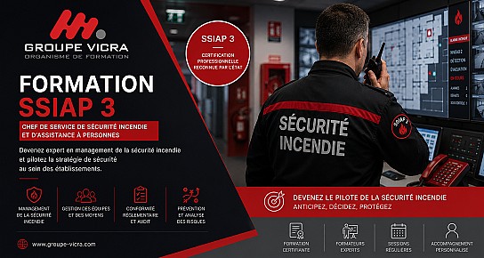 logo Formation Remise à Niveau SSIAP 3 - Chef de Service de Sécurité Incendie