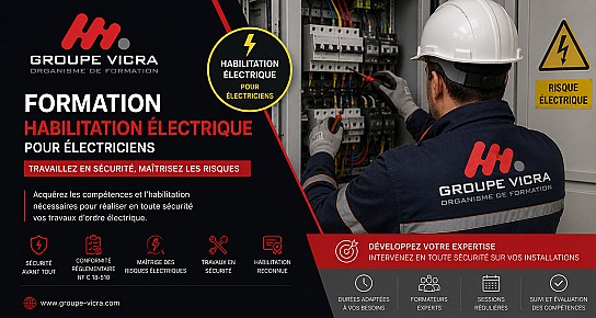 logo Formation Formation préparatoire à l’habilitation électrique B2  B2V Essai